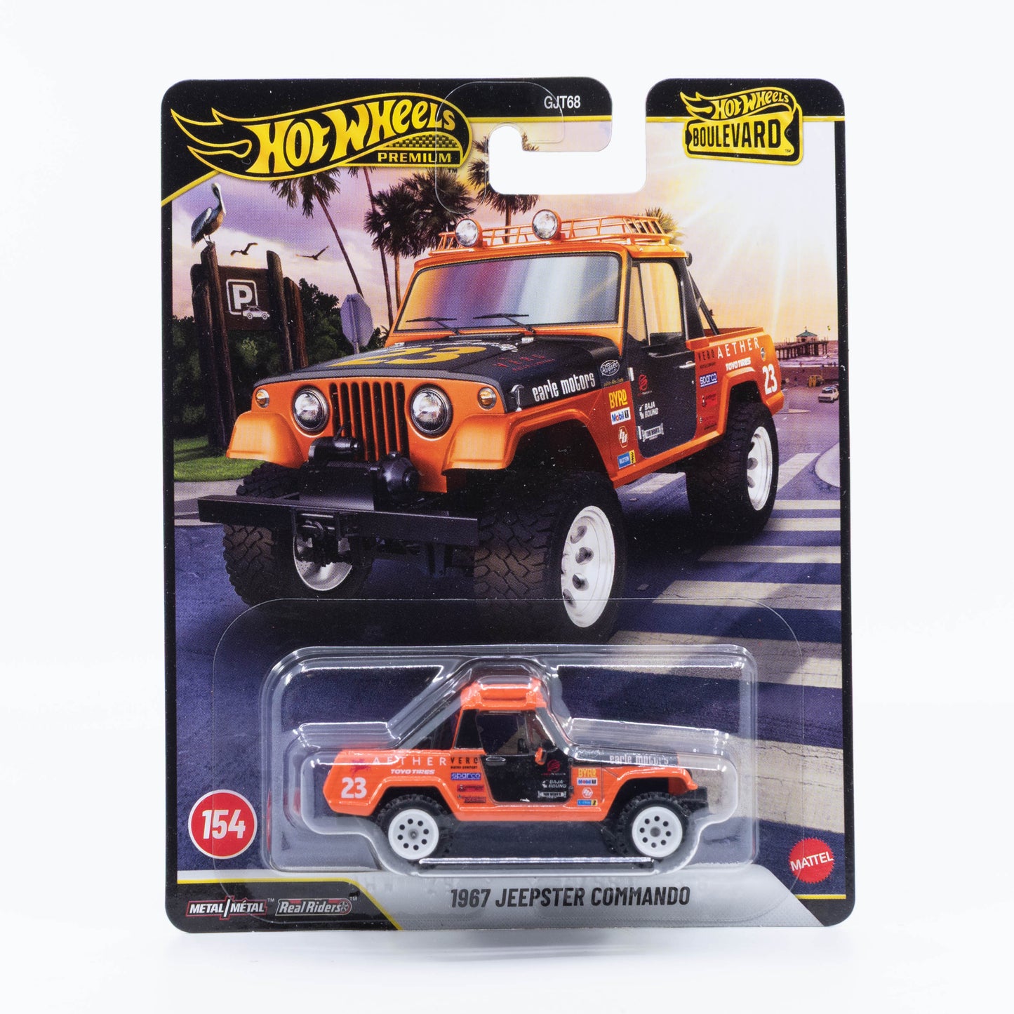 Hot Wheels Boulevard No. 154 1967 Jeepster Commando premium diecast model.