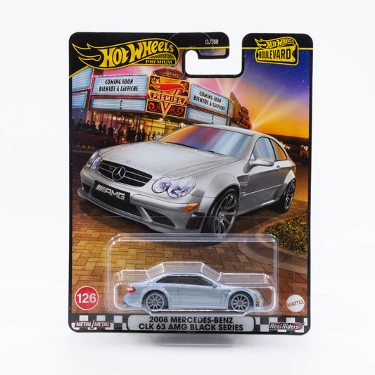 Hot Wheels Boulevard 1:64 2008 Mercedes-Benz CLK AMG Black Series – diecast model car