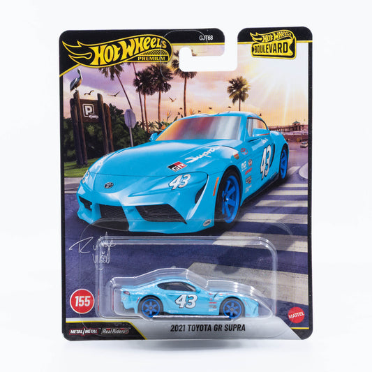 Hot Wheels Boulevard No. 155 2021 Toyota GR Supra with Richard Petty tribute livery.