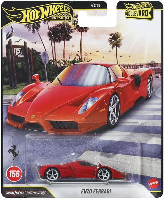 No.156 Enzo Ferrari in red.
