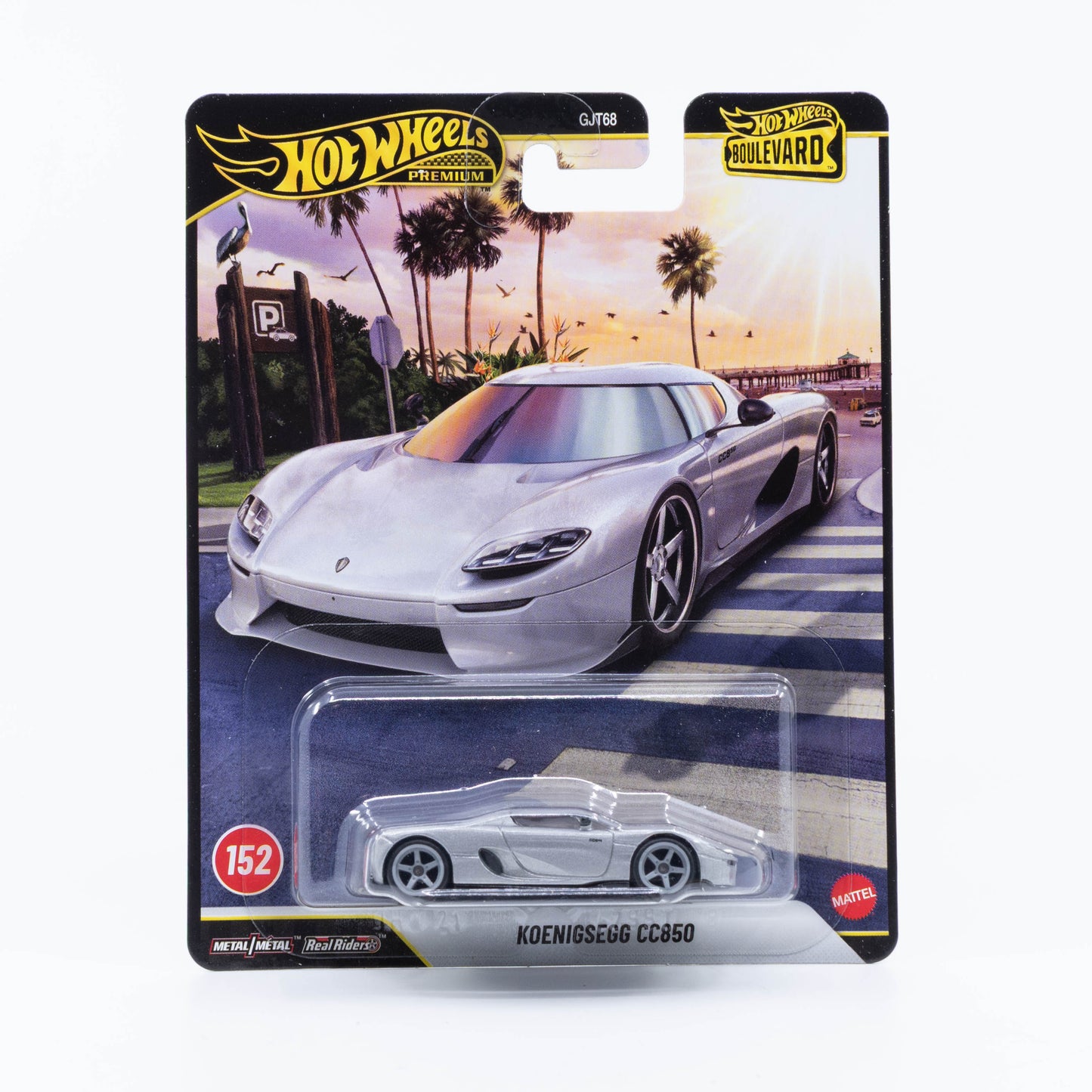 Hot Wheels Boulevard No. 152 Koenigsegg CC850 premium diecast model.