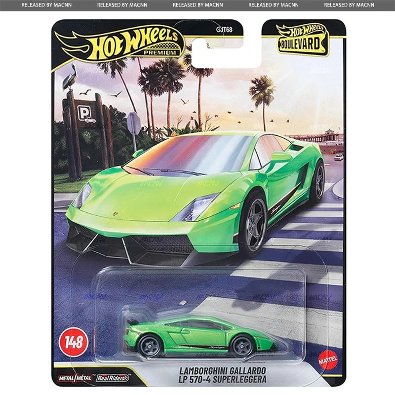 Hot Wheels Boulevard Lamborghini Gallardo LP 570-4 Superleggera green 1:64 scale die-cast.
