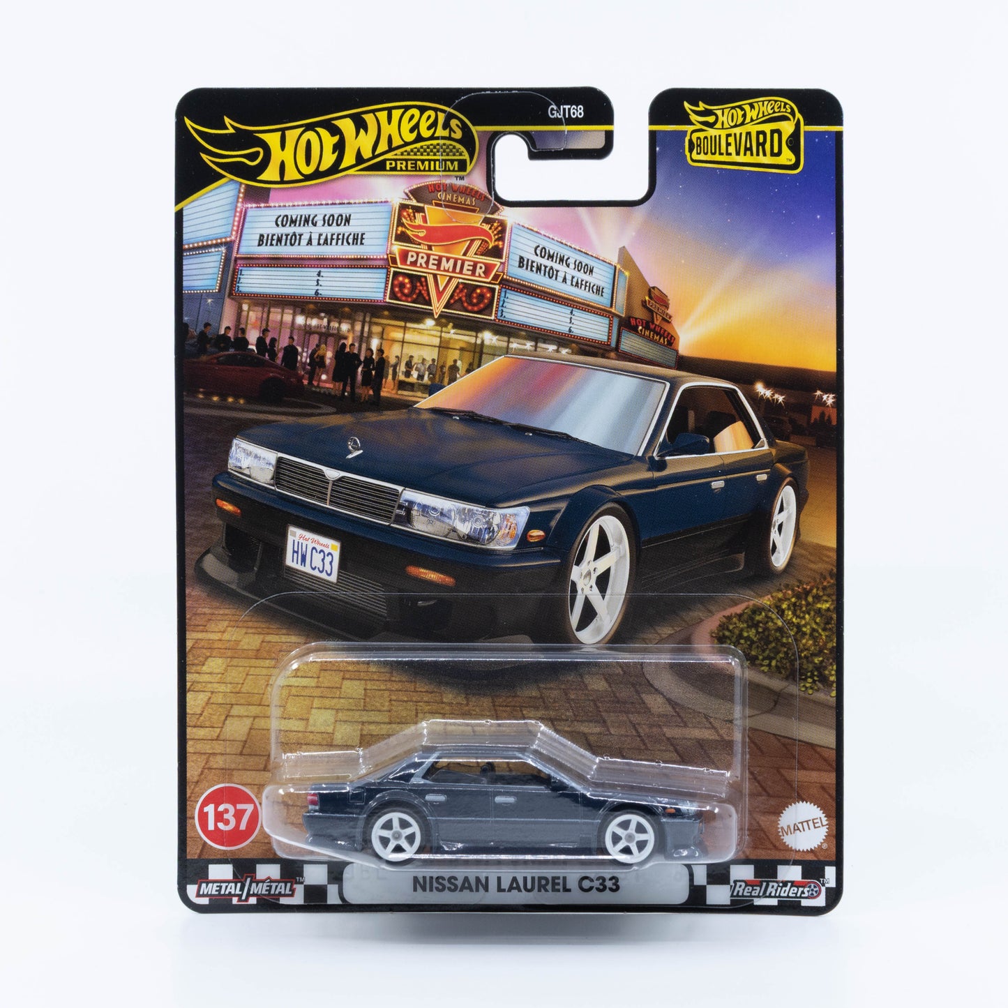 Hot Wheels Boulevard Premium Nissan Laurel C33 blue new casting 1:64 diecast model