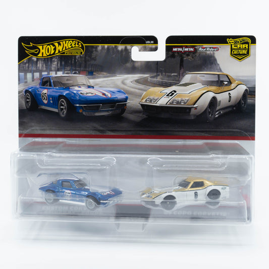 Hot Wheels Car Culture 2-pack - Custom Corvette Stingray Coupe & '69 COPO Camaro