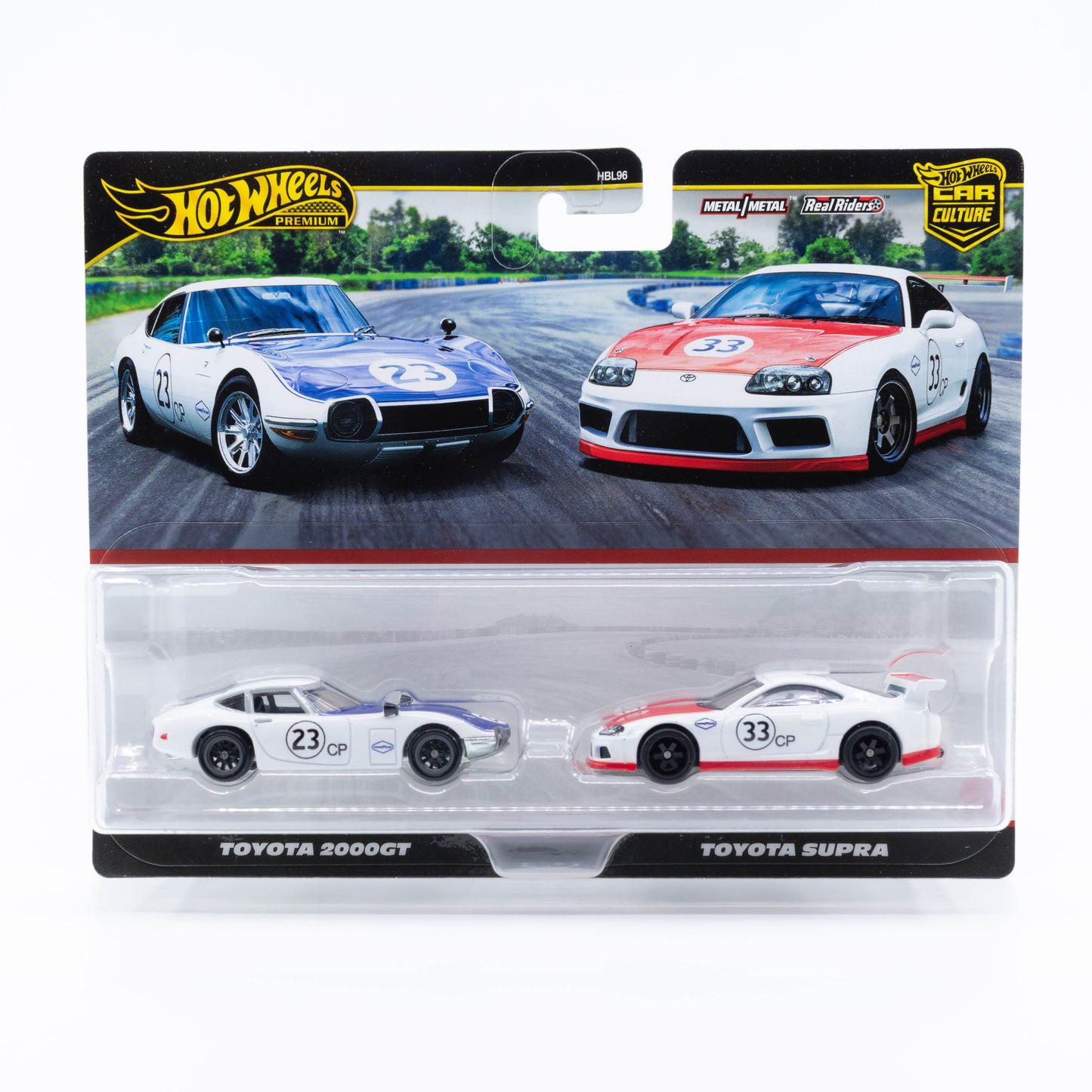Hot Wheels Car Culture 1:64 2-pack – Toyota 2000GT and Toyota Supra diecast models