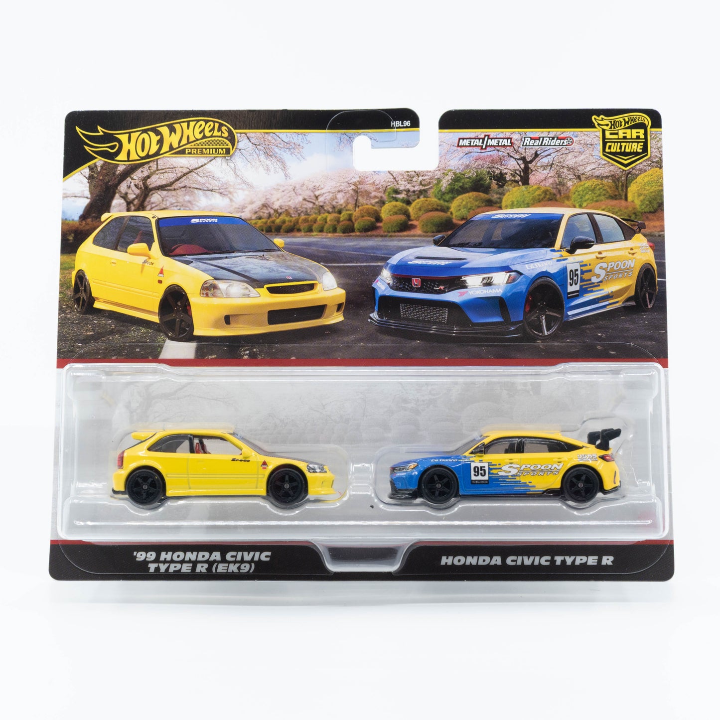 Hot Wheels Car Culture 2-pack - '99 Honda Civic Type R (EK9) & Honda Civic Type R