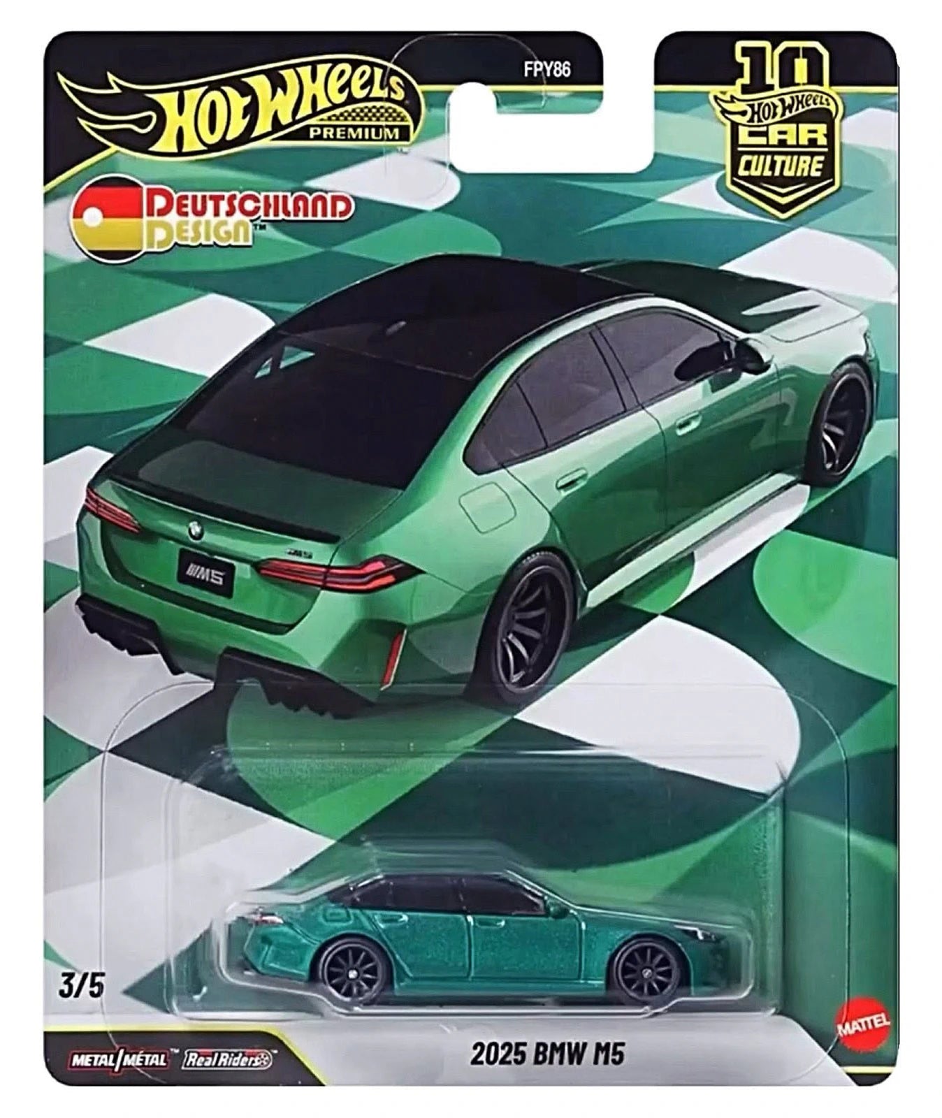 BMW M5 in Isle of Man Green.