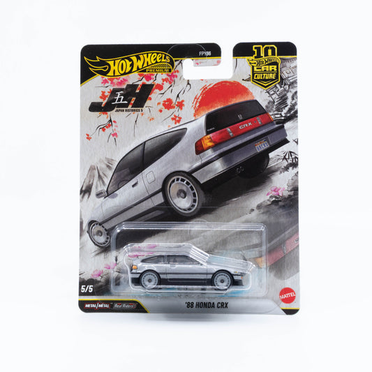Hot Wheels Car Culture Japan Historics 5 1988 Honda CRX silver diecast 1:64