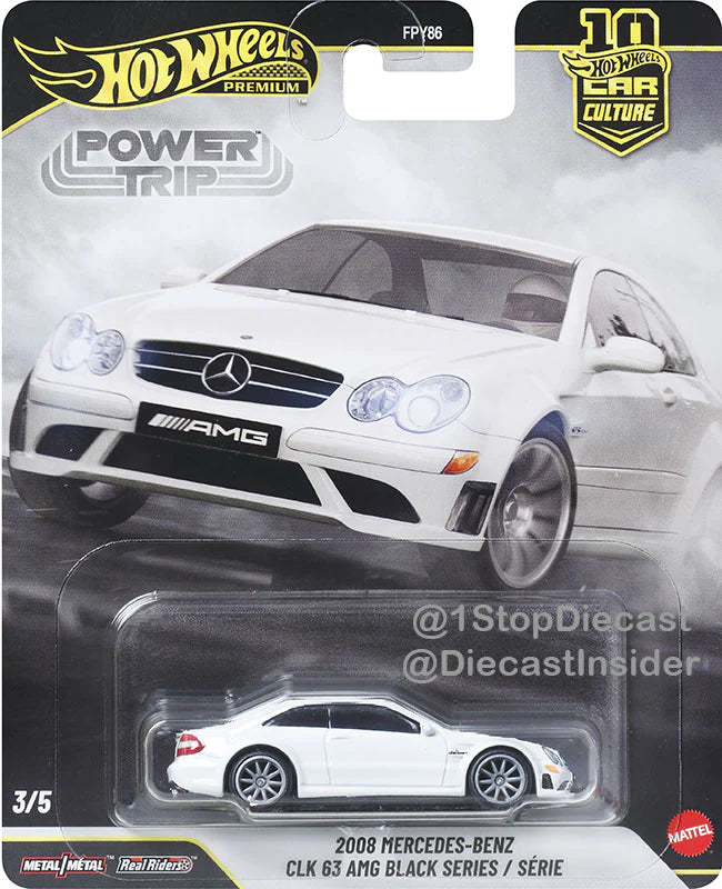 Hot Wheels Car Culture Power Trip set CLK 63 AMG Black Series