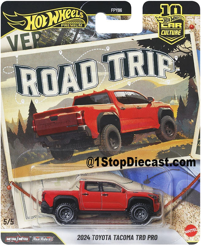5/5 2024 Toyota Tacoma TRD Pro in red.