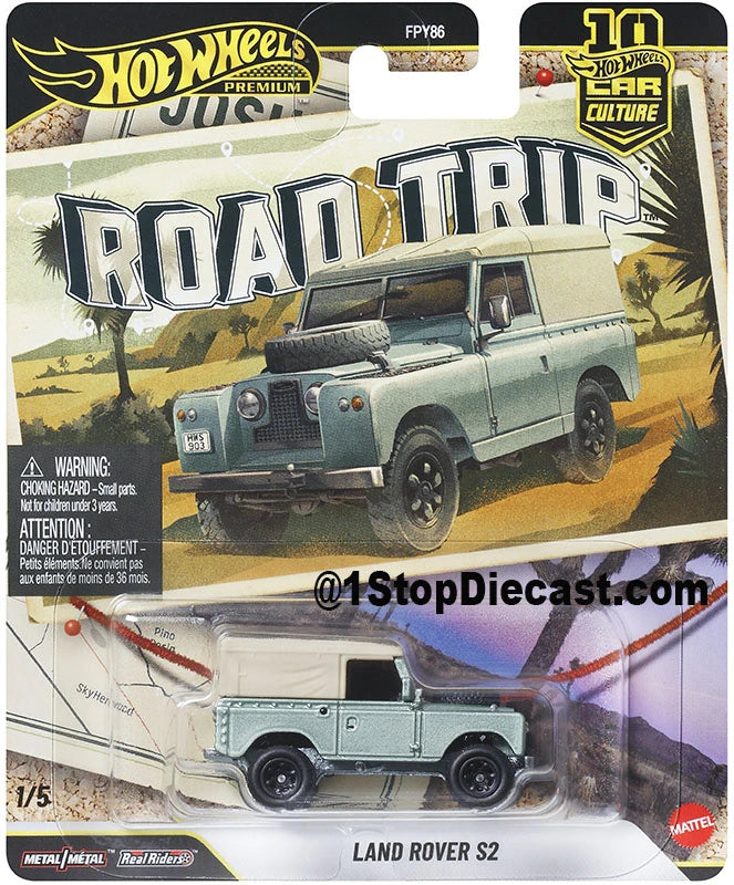1/5 Land Rover Series II in light green.