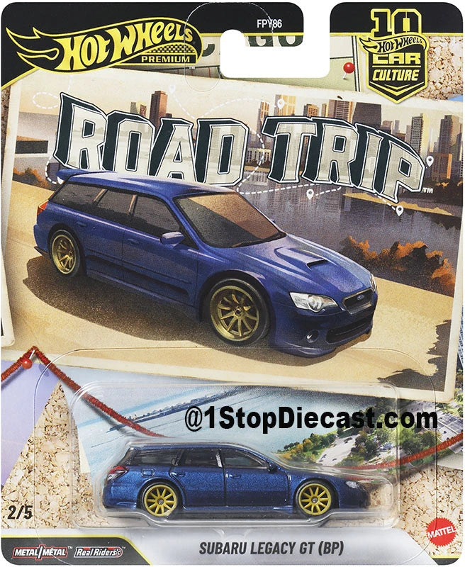 2/5 Subaru Legacy GT (BP) in blue.