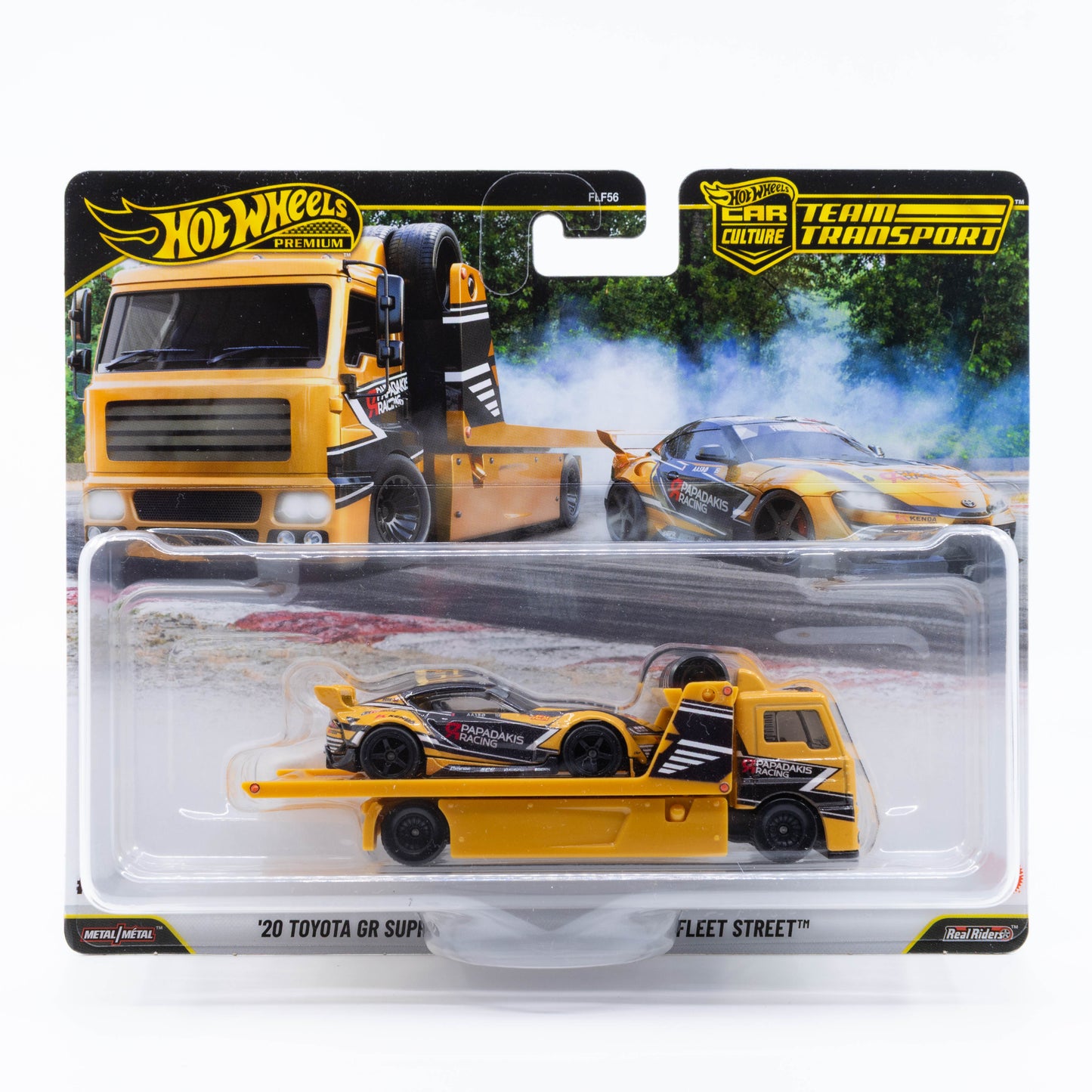 Hot Wheels Team Transport 2020 Toyota GR Supra Fleet Street set 86 orange racing 1:64 diecast models