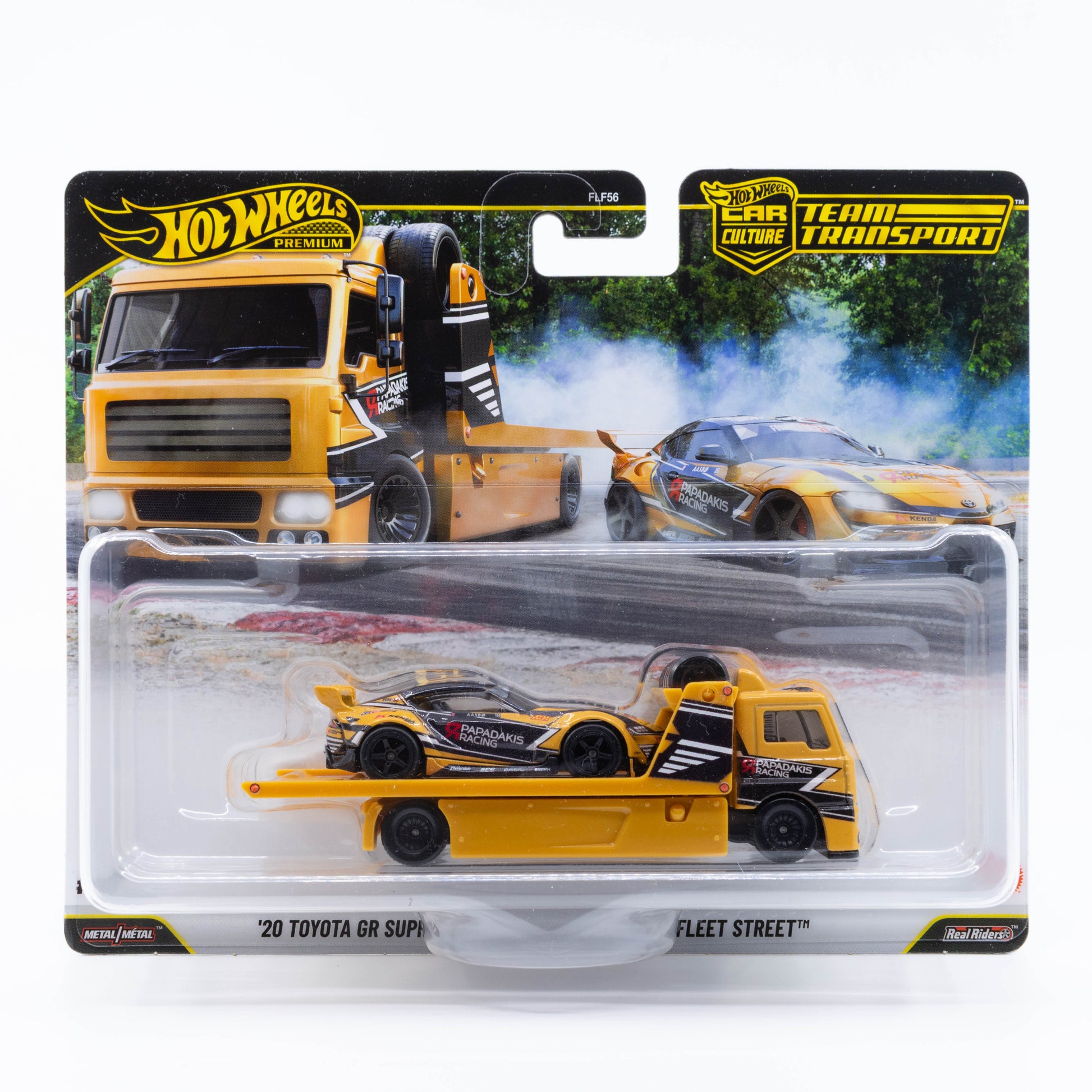 Hot Wheels Team Transport 2020 Toyota GR Supra Fleet Street set 86 orange racing 1:64 diecast models