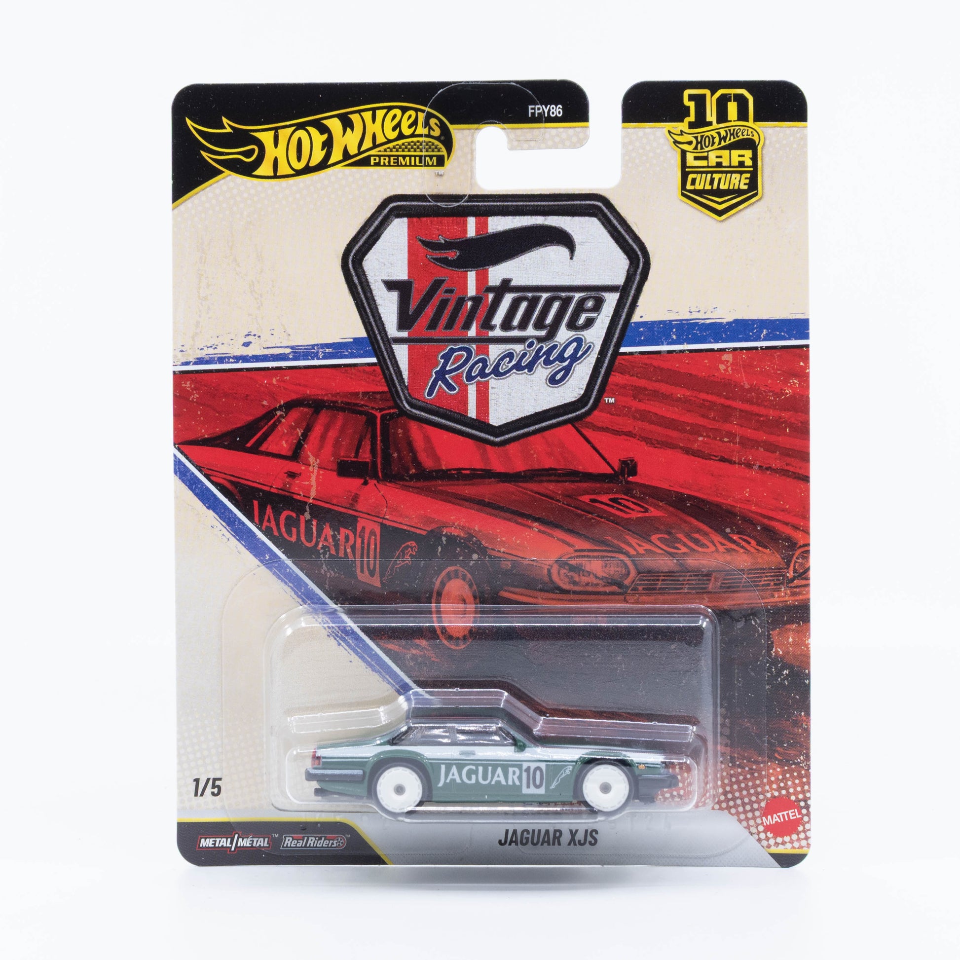Hot Wheels Jaguar XJS from the Car Culture Vintage Racing series.