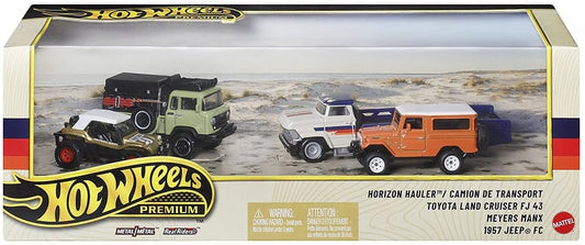 Hot Wheels Collector Set Off Road Meyers Manx Toyota Land Cruiser FJ43 1957 Jeep FC Horizon Hauler