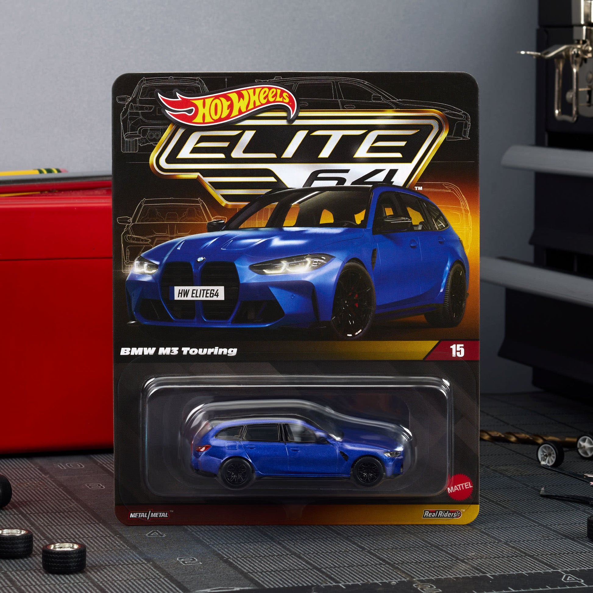 Hot Wheels Elite 64 BMW M3 Touring premium 1:64 scale diecast car. Blister