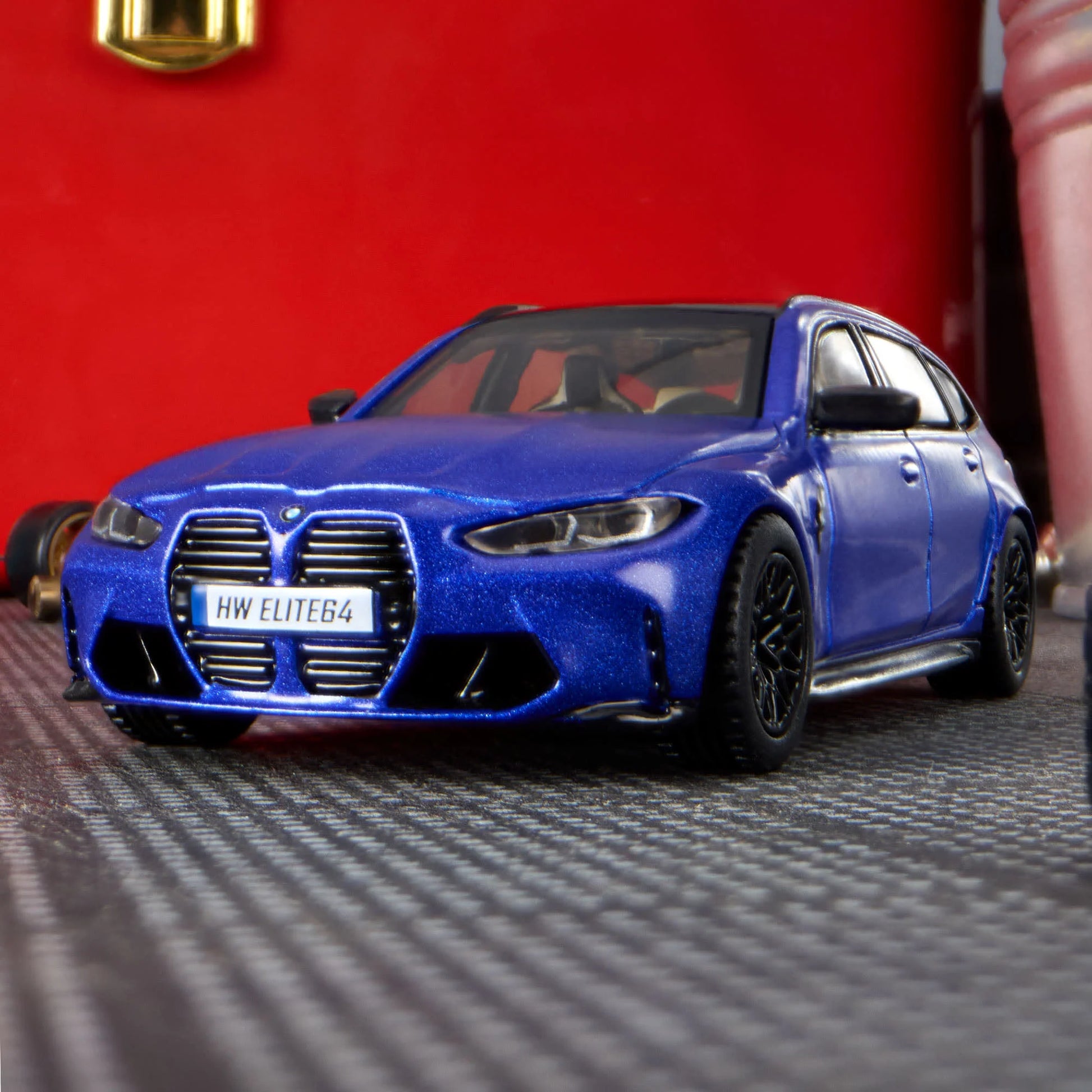 Hot Wheels Elite 64 BMW M3 Touring premium 1:64 scale diecast car. Headlights
