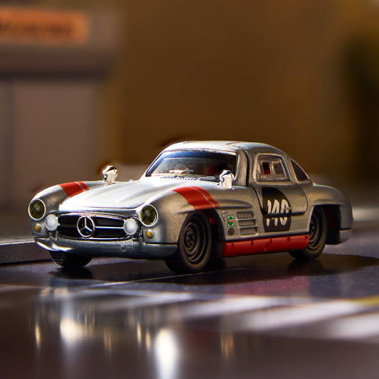 Hot Wheels Elite 64 Mercedes-Benz 300 SL gullwing raw zamac opening doors diecast model
