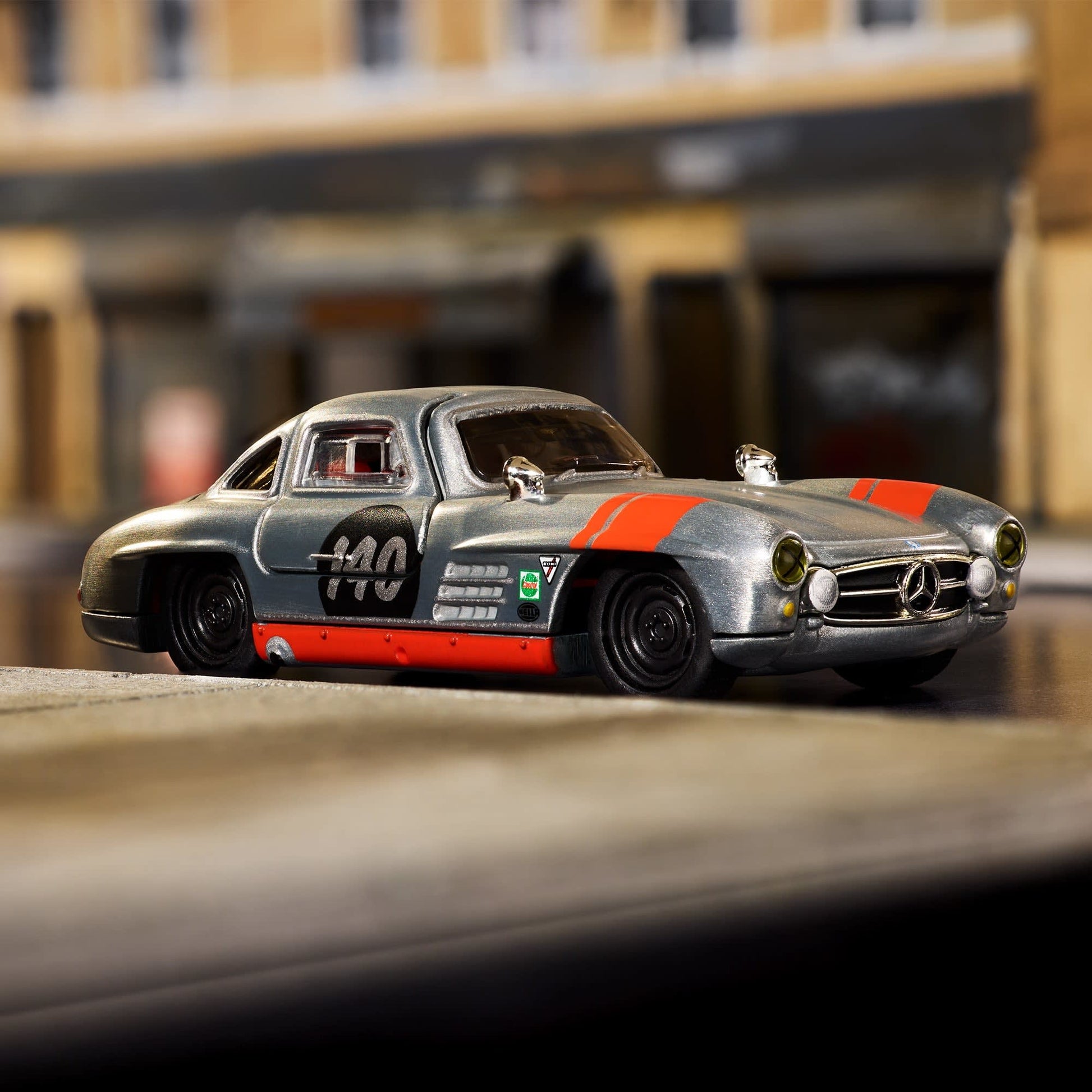 Hot Wheels Elite 64 Mercedes-Benz 300 SL gullwing raw zamac opening doors diecast model