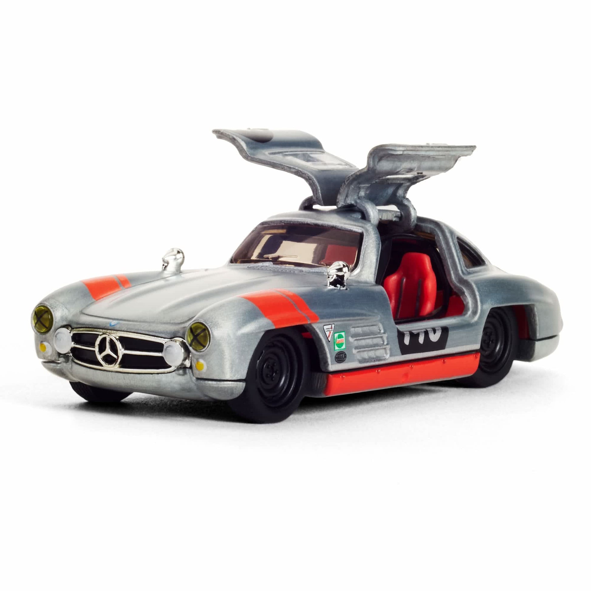 Hot Wheels Elite 64 Mercedes-Benz 300 SL gullwing raw zamac opening doors diecast model