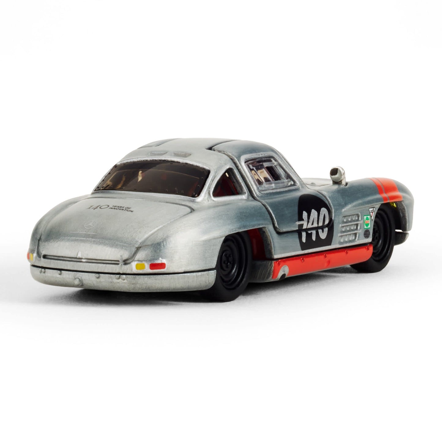 Hot Wheels Elite 64 Mercedes-Benz 300 SL gullwing raw zamac opening doors diecast model