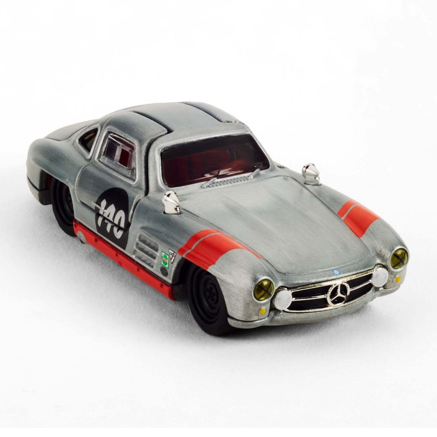 Hot Wheels Elite 64 Mercedes-Benz 300 SL gullwing raw zamac opening doors diecast model