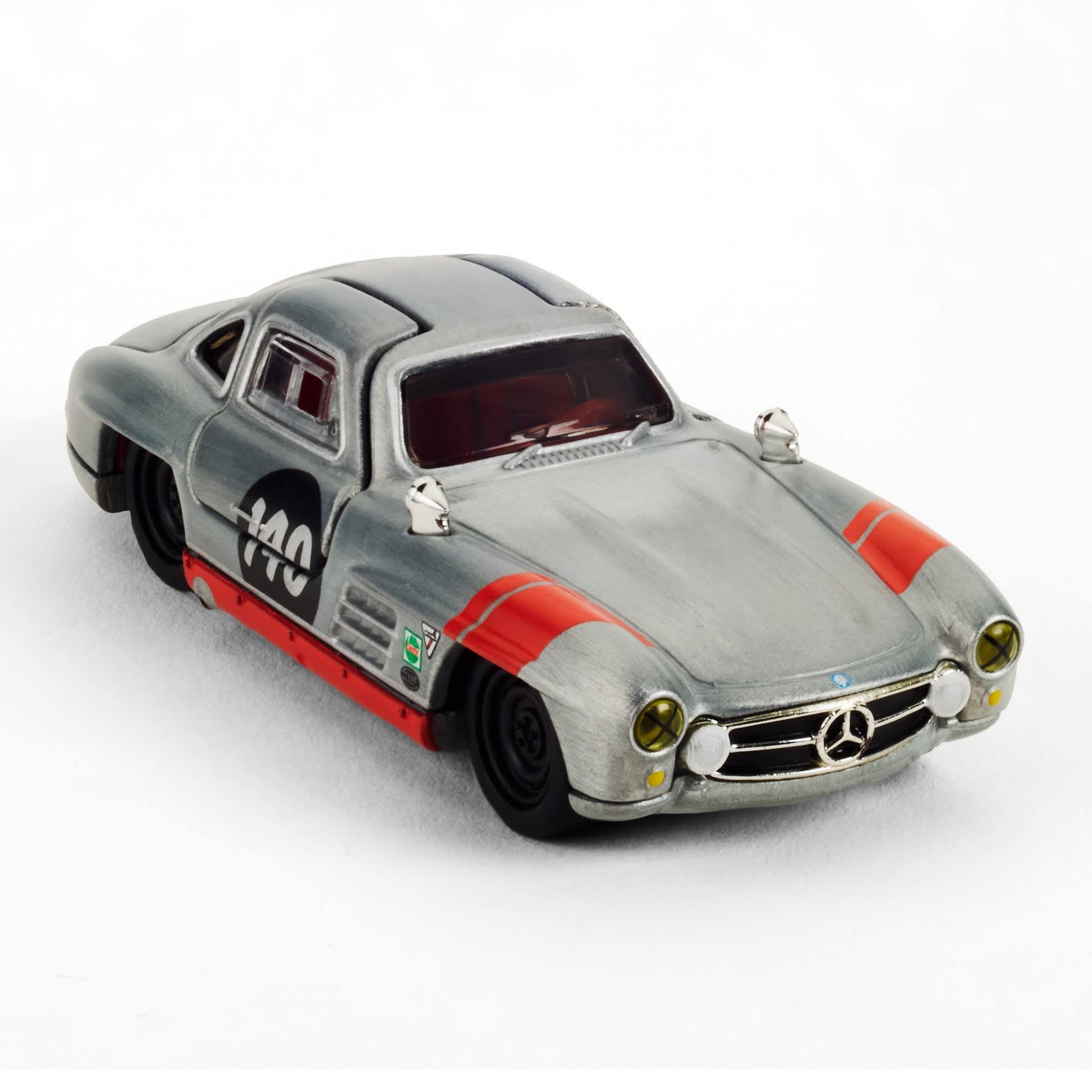 Hot Wheels Elite 64 Mercedes-Benz 300 SL gullwing raw zamac opening doors diecast model