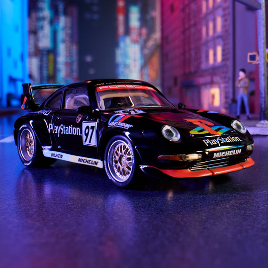 Hot Wheels Elite 64 Porsche 911 GT2 EVO 993 PlayStation livery 1:64