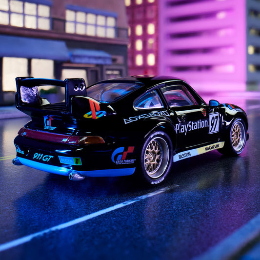 Hot Wheels Elite 64 Porsche 911 GT2 EVO 993 PlayStation livery 1:64
