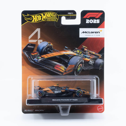 Hot Wheels Premium McLaren Formula 1 Team #4 Lando Norris 2025 season F1 car 1:64 model