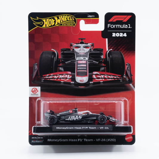 Hot Wheels F1 MoneyGram Haas F1 Team VF-24 #20 1:64 scale diecast model, Kevin Magnussen 2024