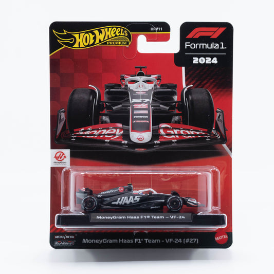 Hot Wheels F1 MoneyGram Haas F1 Team VF-24 #27 1:64 scale diecast model, Nico Hülkenberg 2024