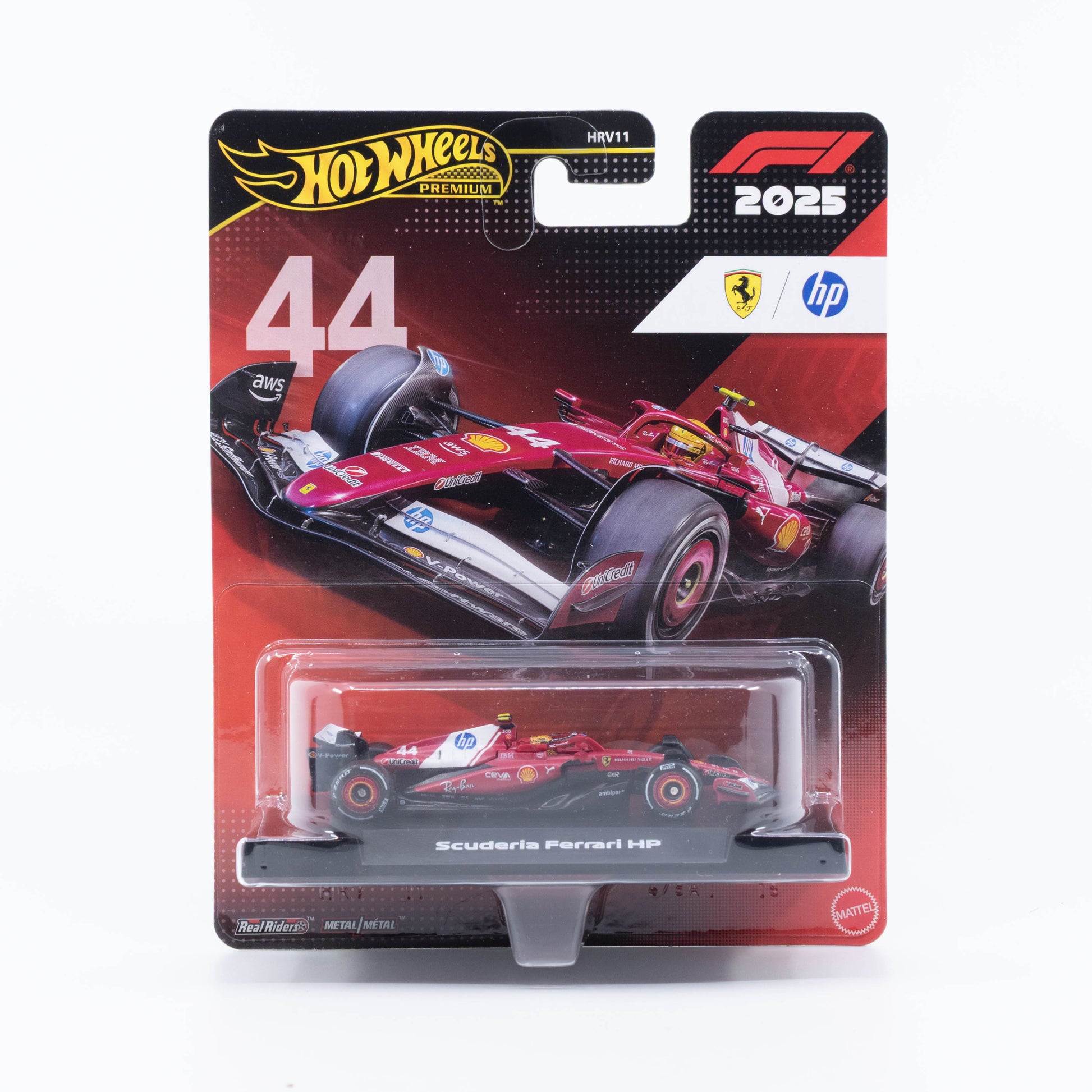 Hot Wheels Premium Scuderia Ferrari HP #44 driven by Lewis Hamilton.