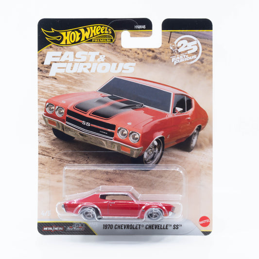 Hot Wheels 1:64 1970 Chevrolet Chevelle SS red Fast and Furious Dom car diecast model