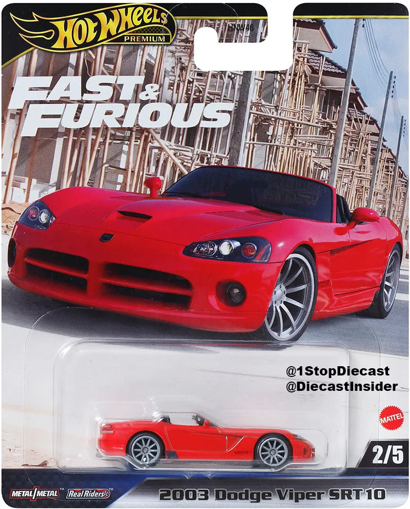 (Pre-Order) Hot Wheels Fast & Furious - 2003 Dodge Viper SRT10