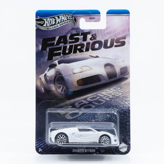 Hot Wheels Fast & Furious Bugatti Veyron white 1:64 scale from Furious 7 movie