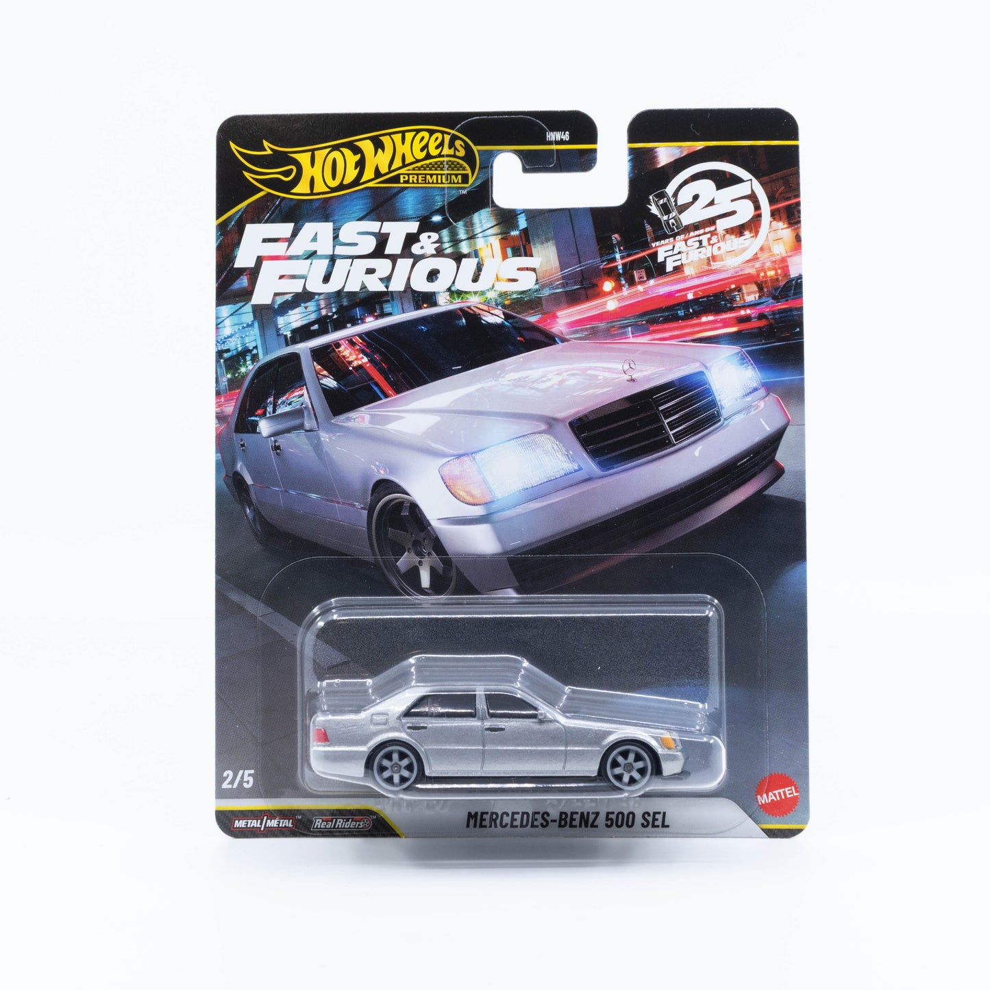 Hot Wheels Fast and Furious Mercedes-Benz 500 SEL Tokyo Drift Han crash diecast 1:64