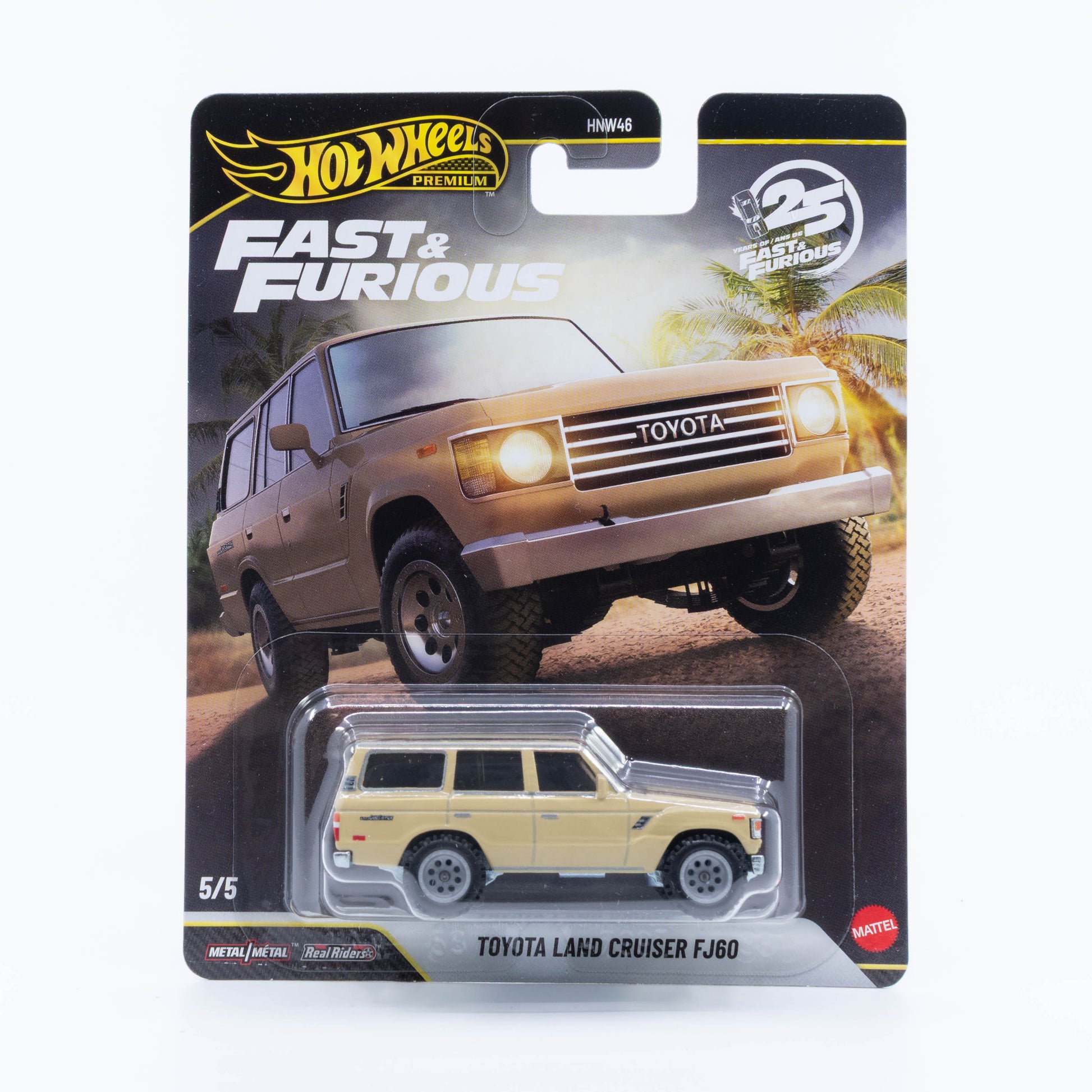 Hot Wheels Fast & Furious Toyota Land Cruiser FJ60 light beige Hobbs & Shaw 1:64
