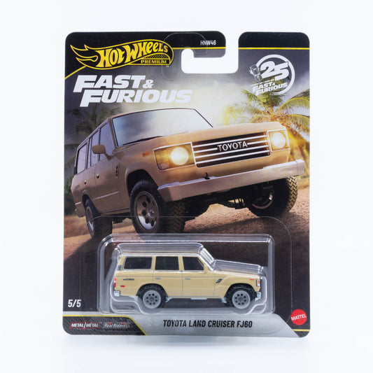 Hot Wheels Fast & Furious Toyota Land Cruiser FJ60 light beige Hobbs & Shaw 1:64
