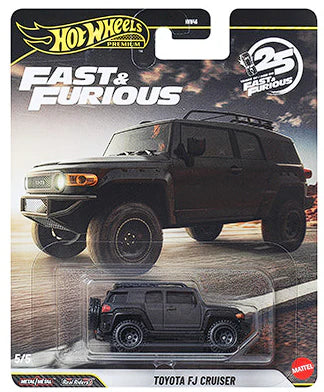 Hot Wheels Fast & Furious 2026 Toyota FJ Cruiser diecast model with detailed off-road design.