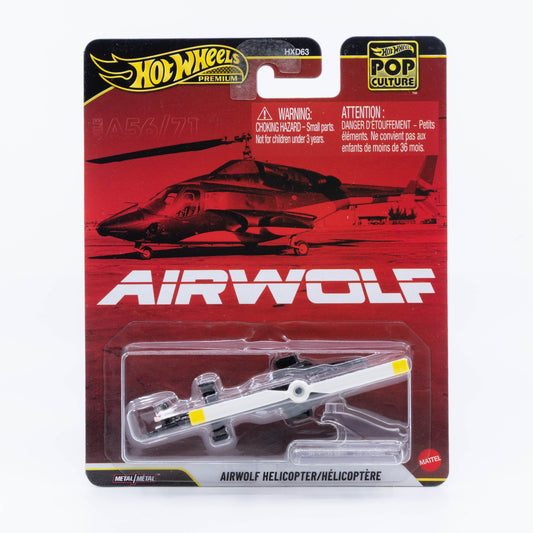 Hot Wheels Airwolf helicopter 1:64 diecast model from 1980s TV series