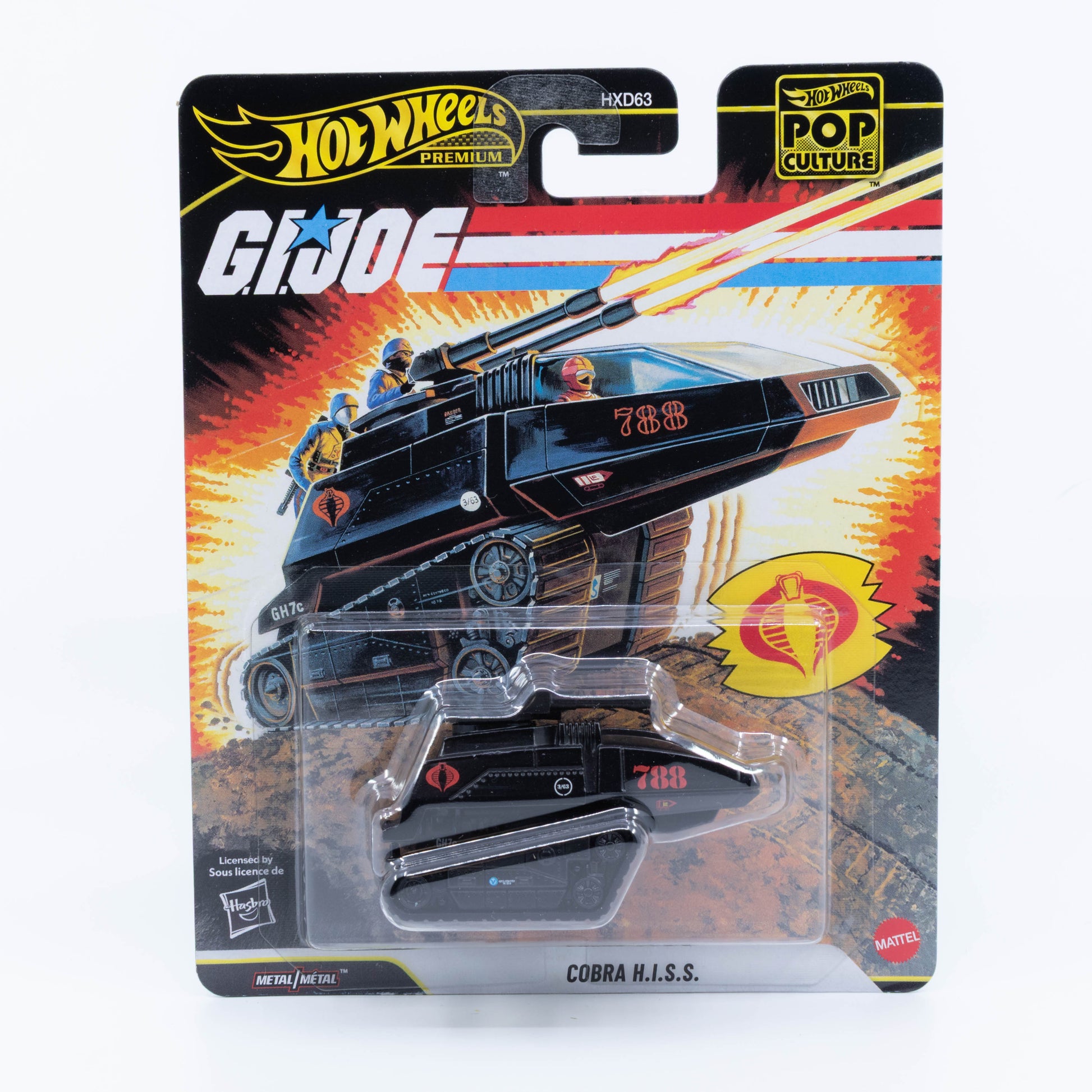 Hot Wheels Cobra HISS GI Joe new model 1:64 diecast tank vehicle
