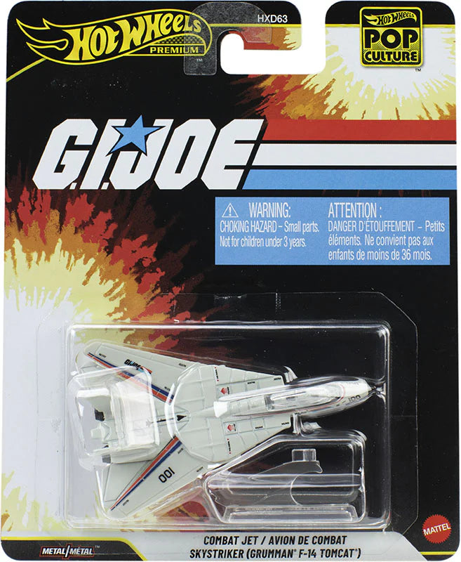 Hot Wheels 1:64 Grumman F-14 Tomcat G.I. Joe jet diecast model