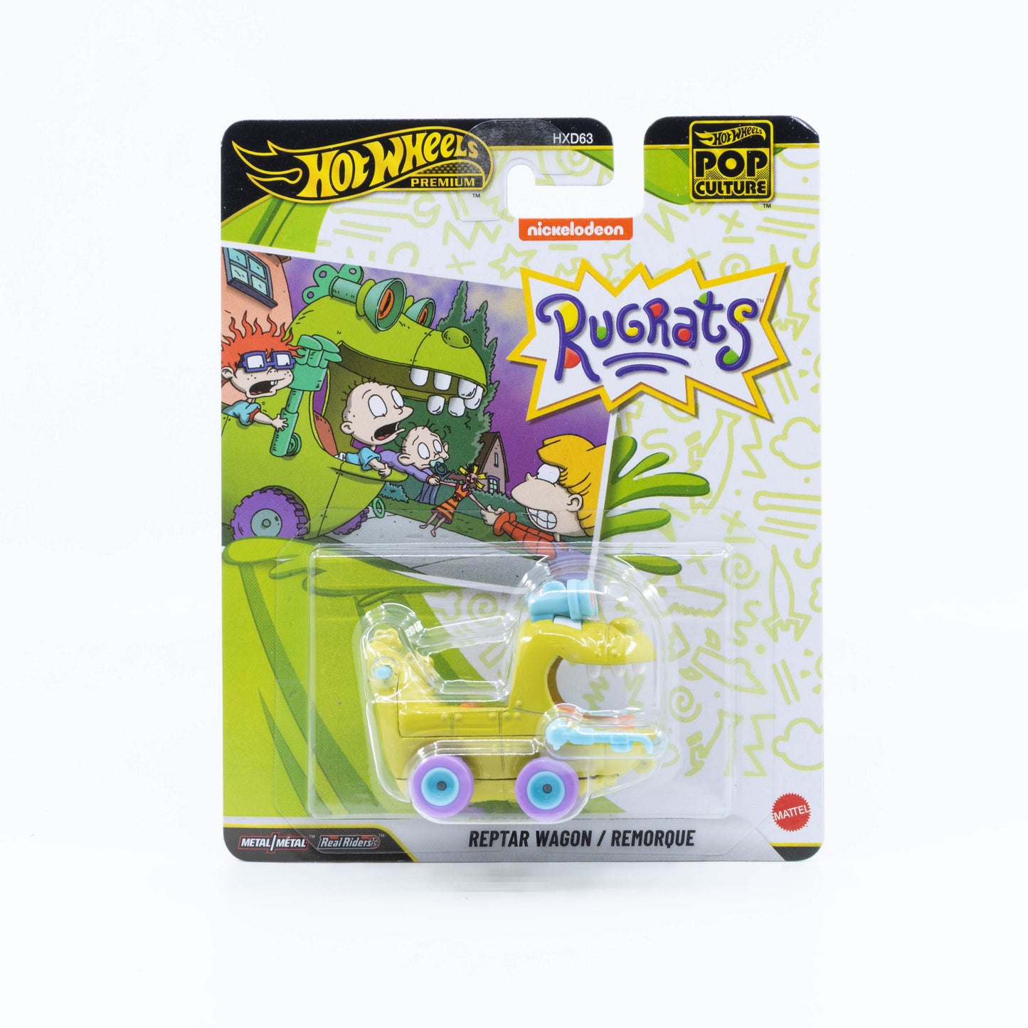 Hot Wheels Pop Culture Reptar Wagon Rugrats Nickelodeon cartoon diecast 1:64