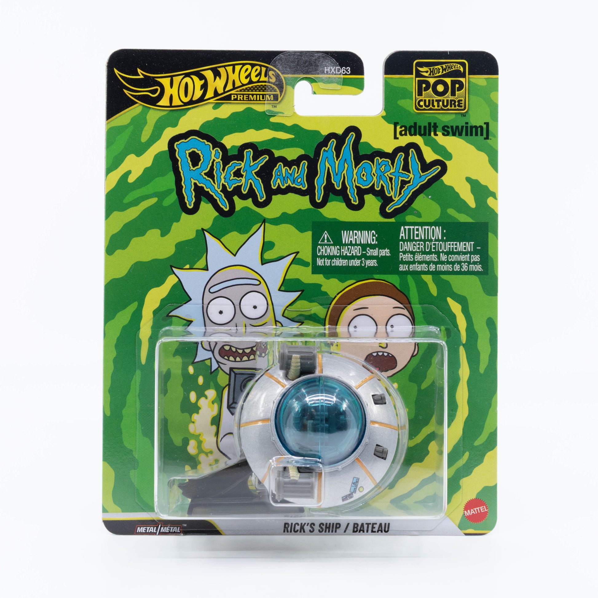 Hot Wheels Pop Culture Rick's Ship 1:64 diecast model from Rick and Morty
