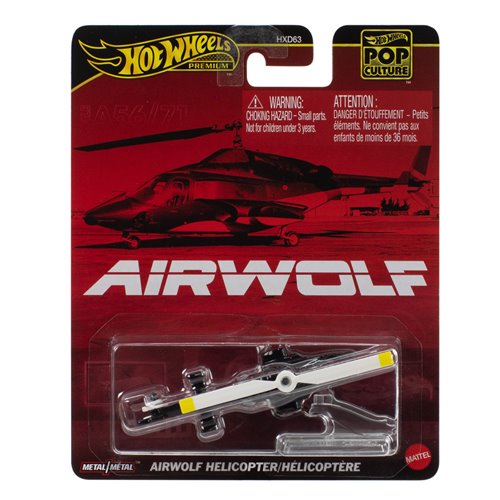 Hot Wheels Pop Culture Airwolf Helicopter TV series premium diecast 1:64