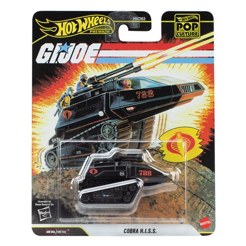 Hot Wheels Pop Culture GI Joe HISS Tank new casting premium diecast 1:64