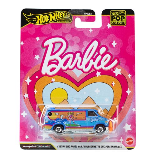 Hot Wheels Pop Culture Custom GMC Panel Van Barbie premium diecast 1:64