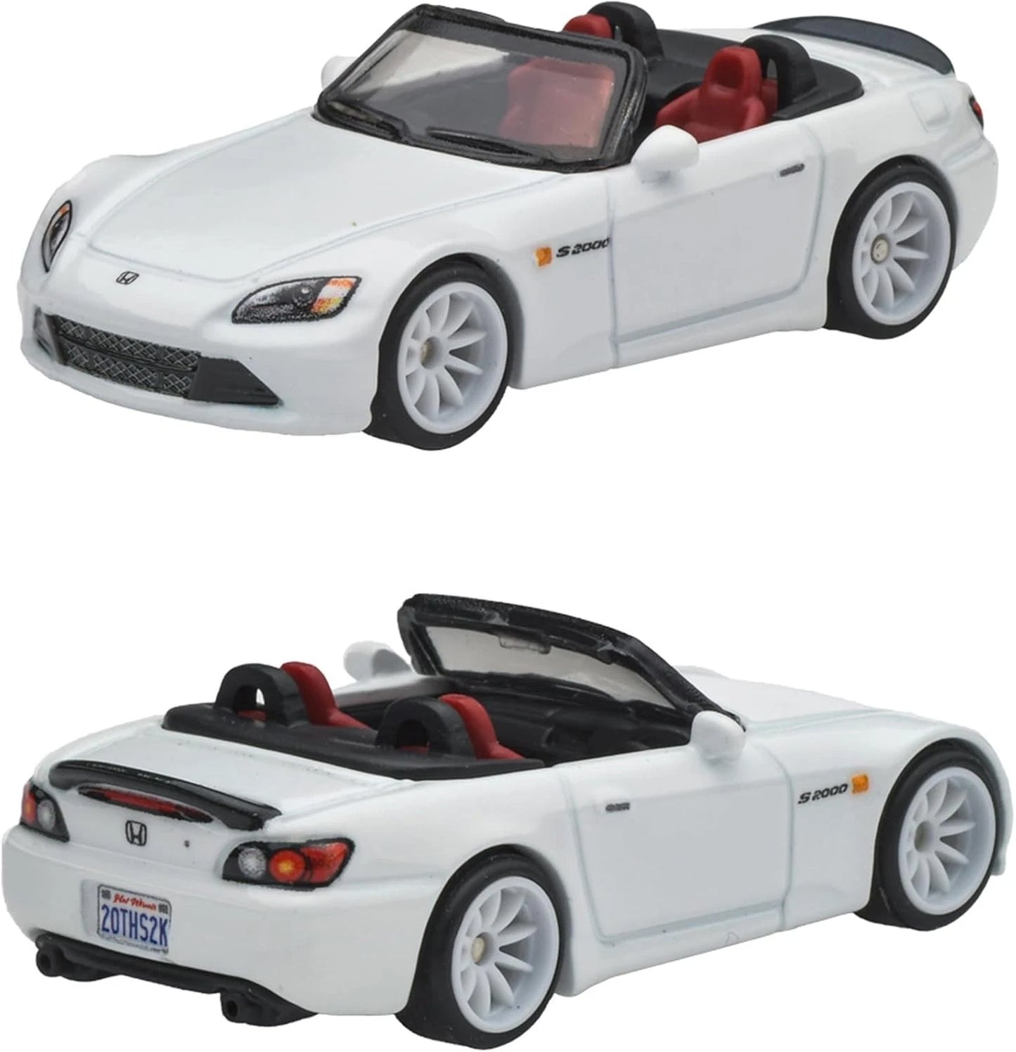 Hot Wheels Collector Set Honda – Civic Type R EK9, NSX-R, S2000 20th Anniversary new model, and Sakura Sprinter – all in matching white livery.